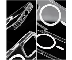 Oem Dėklas na Samsung S26 FE / S25 FE Drop Glue Colorful Ring Mag Cover zgodne su MagSafe balta