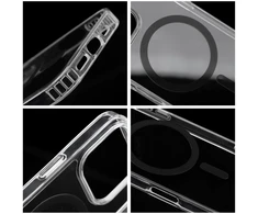 Oem Dėklas na Samsung S26 FE / S25 FE Drop Glue Colorful Ring Mag Cover zgodne su MagSafe juoda