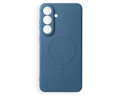 Oem „Dėklas, skirtas Samsung S26 FE, Silicone Mag Cover, suderinamas su MagSafe (su fotoaparato apsauga), mėlynas“