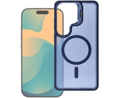 Dėklas na Samsung S26 Forcell F-Protect Shadow Stand Premium zgodne su MagSafe tamsiai mėlyna 0INT