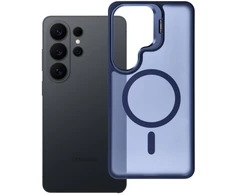 Dėklas na Samsung S26 ULTRA Forcell F-Protect Shadow Stand Premium zgodne su MagSafe tamsiai mėlyna 0INT