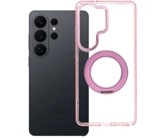Oem Dėklas na Samsung S26 Ultra Frame Circle Stand zgodne su MagSafe rožinė