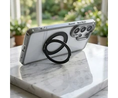 Oem Dėklas na Samsung S26 ULTRA Frame Circle Stand zgodne su MagSafe transparentne