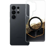 Oem Dėklas na Samsung S26 ULTRA Golden zgodne su MagSafe juoda