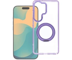 Oem Dėklas na Xiaomi Redmi 17 4G / 5G Frame Circle Stand zgodne su MagSafe violetinė