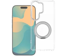 Oem Dėklas na Xiaomi Redmi 17 4G / 5G Frame Circle Stand zgodne su MagSafe transparentne