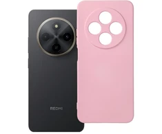 Dėklas skirtas Xiaomi Redmi 17C 4G, silikoninis, pudrinės rožinės spalvos