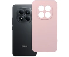 Oem Dėklas na Xiaomi Redmi Note 15 PRO 5G Silicone 2mm (camera protection) pudrowy róż