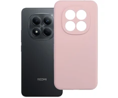 Oem Dėklas na Xiaomi Redmi Note 15 PRO PLUS 5G Silicone 2mm (camera protection) pudrowy róż