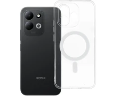 Oem Dėklas Xiaomi Redmi Note 17 4G / 5G Clear Case 2 mm Mag Cover suderinamas su MagSafe (kameros apsauga) permatomas