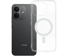 Oem Dėklas Xiaomi Redmi Note 17 Pro Max 5G / 17 Pro Plus 5G permatomas 2 mm Mag dangtelis suderinamas su MagSafe (kameros apsauga) permatomas