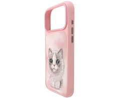 Dėklas NIMMY case BIG EYED RAGDOLL for IPHONE 18 Pro Max/17 Pro Max pink