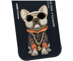 Dėklas NIMMY case GLASSES COOL DOG for IPHONE 18 Pro/17 Pro juodas