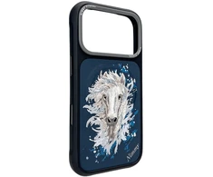 Dėklas NIMMY case HORSE compatible with MagSafe for IPHONE 18 Pro/17 Pro navy mėlynas