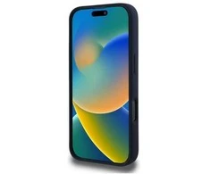 Red Bull Raudona Bull Raudonas BULL dėklas skirtas Apple iPhone 16 Pro Max compatible skirtas MagSafe RBHMP16X24SIHSRV (Silicone Horizontal Centered Logo) mėlynos spalvos