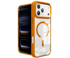 Dėklas ROAR case MAG BUMPER compatible with MagSafe for IPHONE 18 Pro / 17 Pro oranžinis