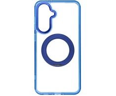 Dėklas Samsung A36 Frame Circle Stand, suderinamas su MagSafe, granatinis