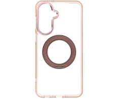 Dėklas Samsung A37 Frame Circle Stand, suderinamas su MagSafe, auksinis