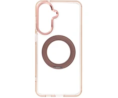 Dėklas Samsung A57 Frame Circle Stand, suderinamas su MagSafe, auksinis