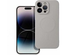 Oem Dėklas na Samsung A37 Silicone Mag Cover zgodne su MagSafe (camera protection) tytanowo pilka