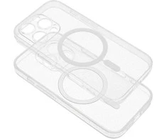 Dėklas, skirtas „Samsung S26 Clear Mag Cover“ (STR / APSAUGA FOTOAPARATO), suderinamas su „MagSafe“ skaidriais blizgučiais