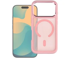 Dėklas Case for iPhone 17 Forcell F-Protect Smoke Hybrid Premium compatible with MagSafe pink