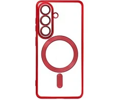 Dėklas, skirtas Samsung S26 Electro Mag dangteliui, suderinamas su MagSafe, raudonas