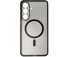 Oem Dėklas na Samsung S26 PLUS Clear Mag Cover - Glitter (Str / Camera Protection) zgodne su MagSafe juoda glitter