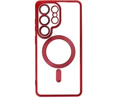 Dėklas, skirtas Samsung S26 ULTRA Electro Mag dėklui, suderinamas su MagSafe, raudonas