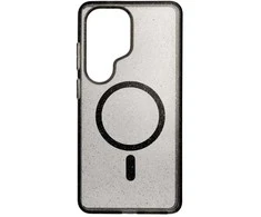 Oem Dėklas na Samsung S26 ULTRA Clear Mag Cover - Glitter (Str) zgodne su MagSafe juoda glitter