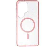 Oem Dėklas na Samsung S26 ULTRA Clear Mag Cover - Glitter (Str) zgodne su MagSafe rožinė glitter