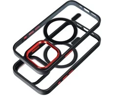Oem Dėklas na Samsung S26 Color Edge Mag Cover zgodne su MagSafe juoda raudona