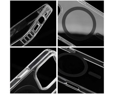 Oem Dėklas na Samsung A27 Drop Glue Colorful Ring Mag Cover zgodny su MagSafe juoda