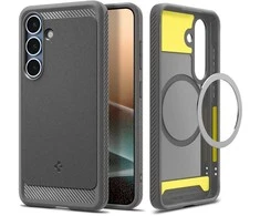 Spigen Rugged Armor Mag MagSafe Samsung Galaxy S25 – dėklas telefonui pilkos spalvos