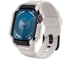 Spigen Rugged Armor ”Pro” Apyrankė for Apple Watch 10 (46MM) – rusvai gelsvas