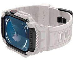 Spigen Rugged Armor ”Pro” Apyrankė for Apple Watch 10 (46MM) – rusvai gelsvas