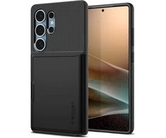 Spigen Slim Armor CS – dėklas skirtas Samsung Galaxy S25 Ultra juodos spalvos