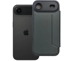 OEM atverčiamas dėklas iPhone 17 AIR Razor Book tamsi žalia