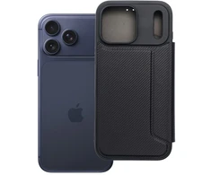 OEM atverčiamas dėklas iPhone 17 PRO MAX / 18 PRO MAX Razor Book juodas