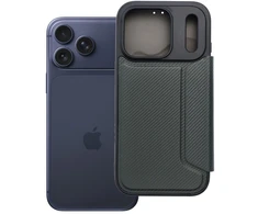 Dėklas Oem Flip case for iPhone 17 PRO / 18 PRO Razor Book dark žalias