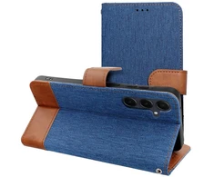 Oem Dėklas su klapką na Samsung A27 Jeans Book mėlyna