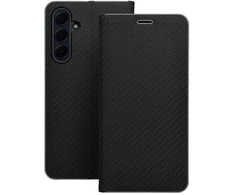 Oem Dėklas su klapką na Samsung A27 Luna Book Carbon juoda