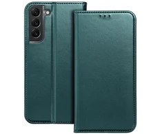 Dėklas su klapką na Samsung A27 Smart Magneto ciemnozielony