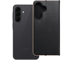 Oem Dėklas su klapką na Samsung A37 5G Luna Book Gold juoda