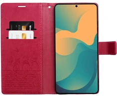 Oem Dėklas su klapką na Samsung A37 Mezzo Book koty raudona