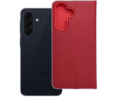 Oem Dėklas su klapką na Samsung A57 5G Luna Book Carbon raudona