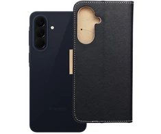 Oem Dėklas su klapką na Samsung A57 5G Fancy Book juoda-auksinė