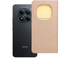 Oem Dėklas su klapką na Xiaomi Redmi NOTE 15 PRO 5G Luna Book Gold auksinė