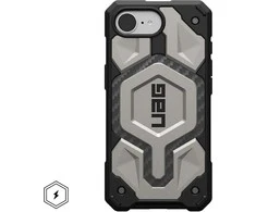 UAG Urban Armor Gear dėklas MONARCH PRO suderinamas su MagSafe, skirtas IPHONE 16e titanium