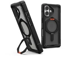 Dėklas Urban Armor Gear UAG Plasma XTE MagSafe case for iPhone 17 - juodas and oranžinis